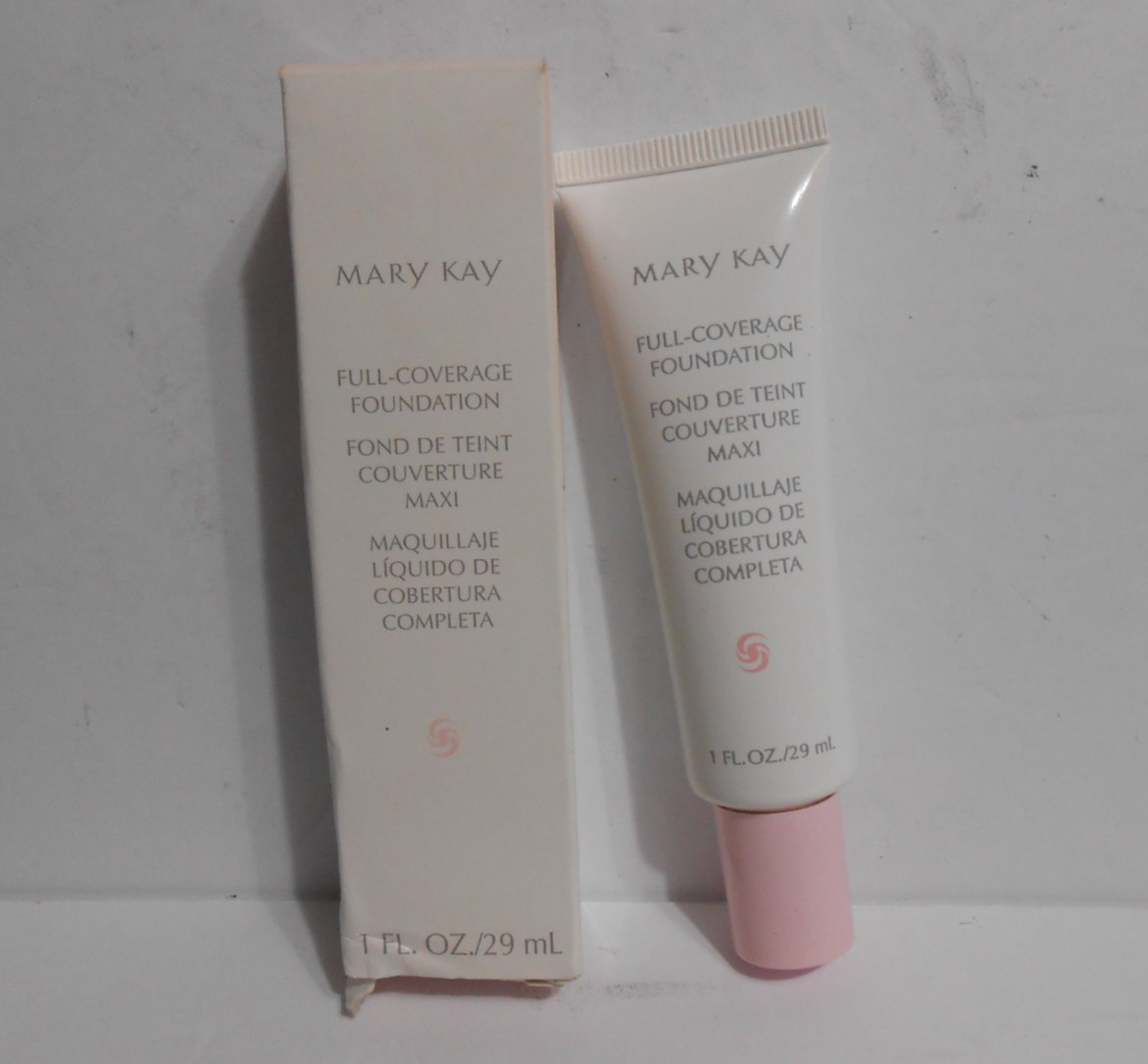 New Mary Kay Full Coverage Foundation BRONZE 504 – 1 FL OZ. 371400 Pink Cap