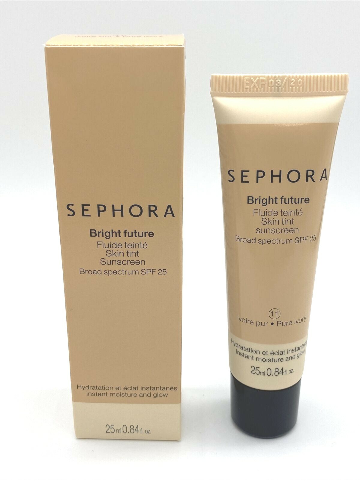 SEPHORA Bright Future Skin Tint PURE IVORY Full Size 0.84oz Sealed READ DETAILS!