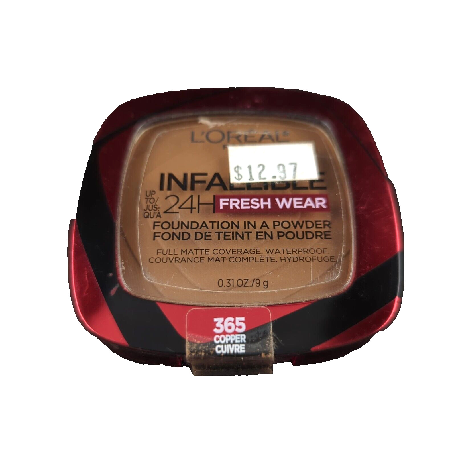 Loreal Paris Infallible Up to 24H Fresh Wear Powder “365 COPPER” Full .31 Oz NIB