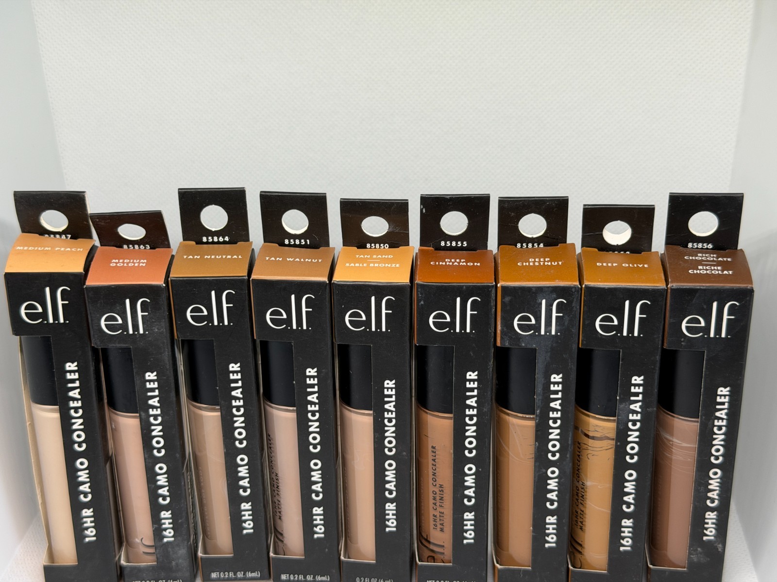ELF COLLECTION – Foundations, 16HR & Hydro Camo Concealer, Primer & Lip Stain