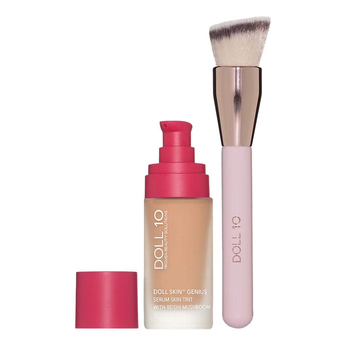 Doll 10 Skin Genius Serum Tint Reishi Mushroom Face Makeup ,Foundation (Medium)