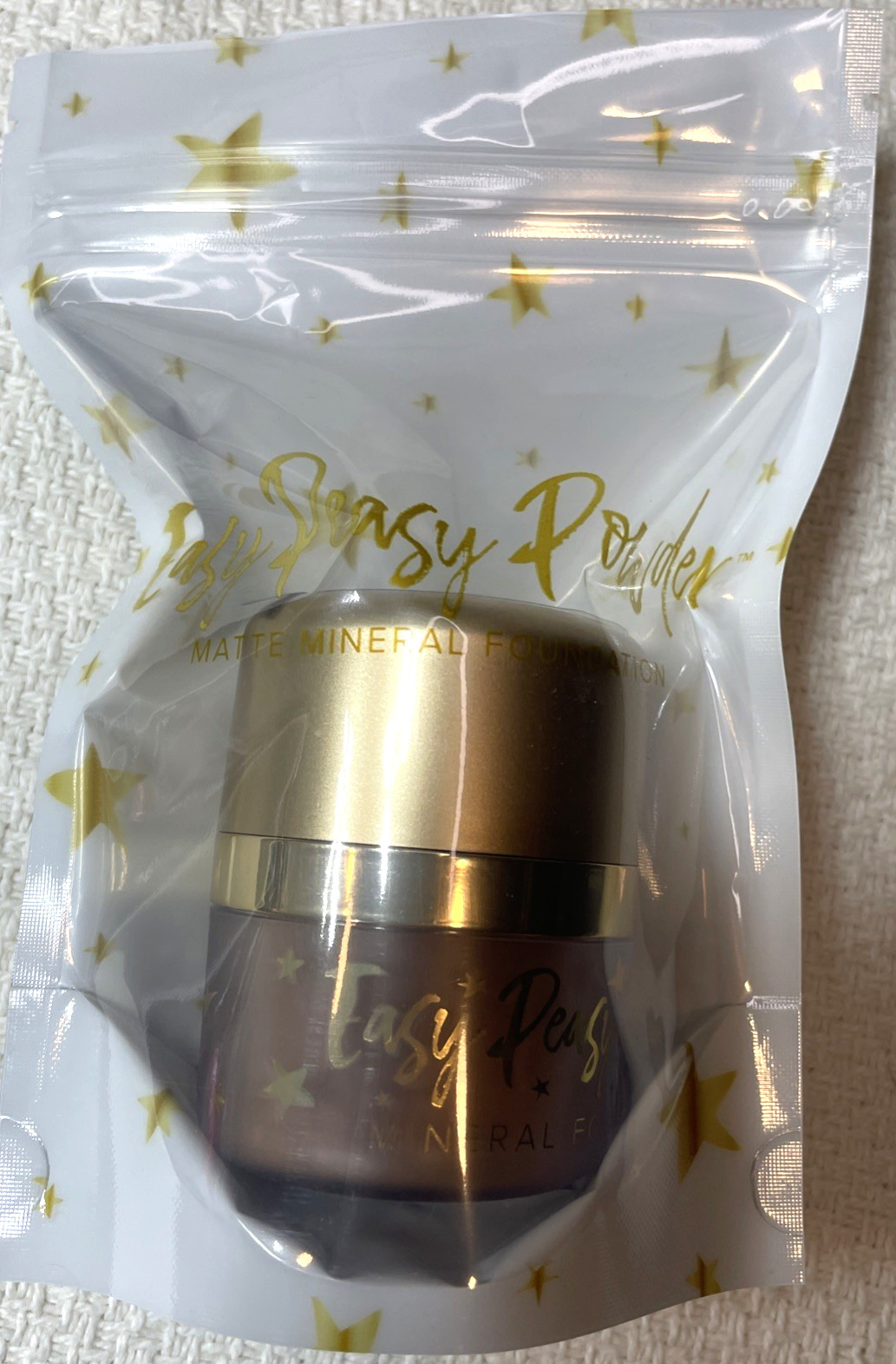 Belle Beauty Easy Peasy Powder Matte Mineral Foundation RICH 0.16oz New Sealed