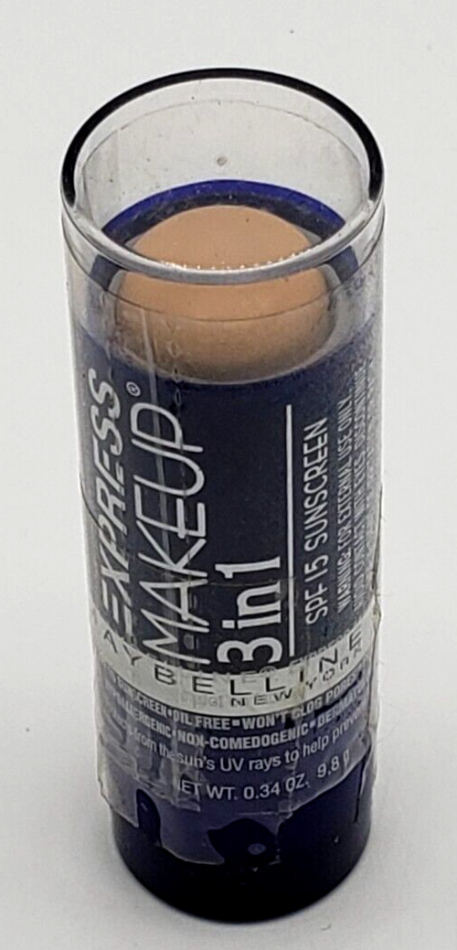 NEW Maybelline Express 3 in 1 Foundation SPF 15 -03 NUDE