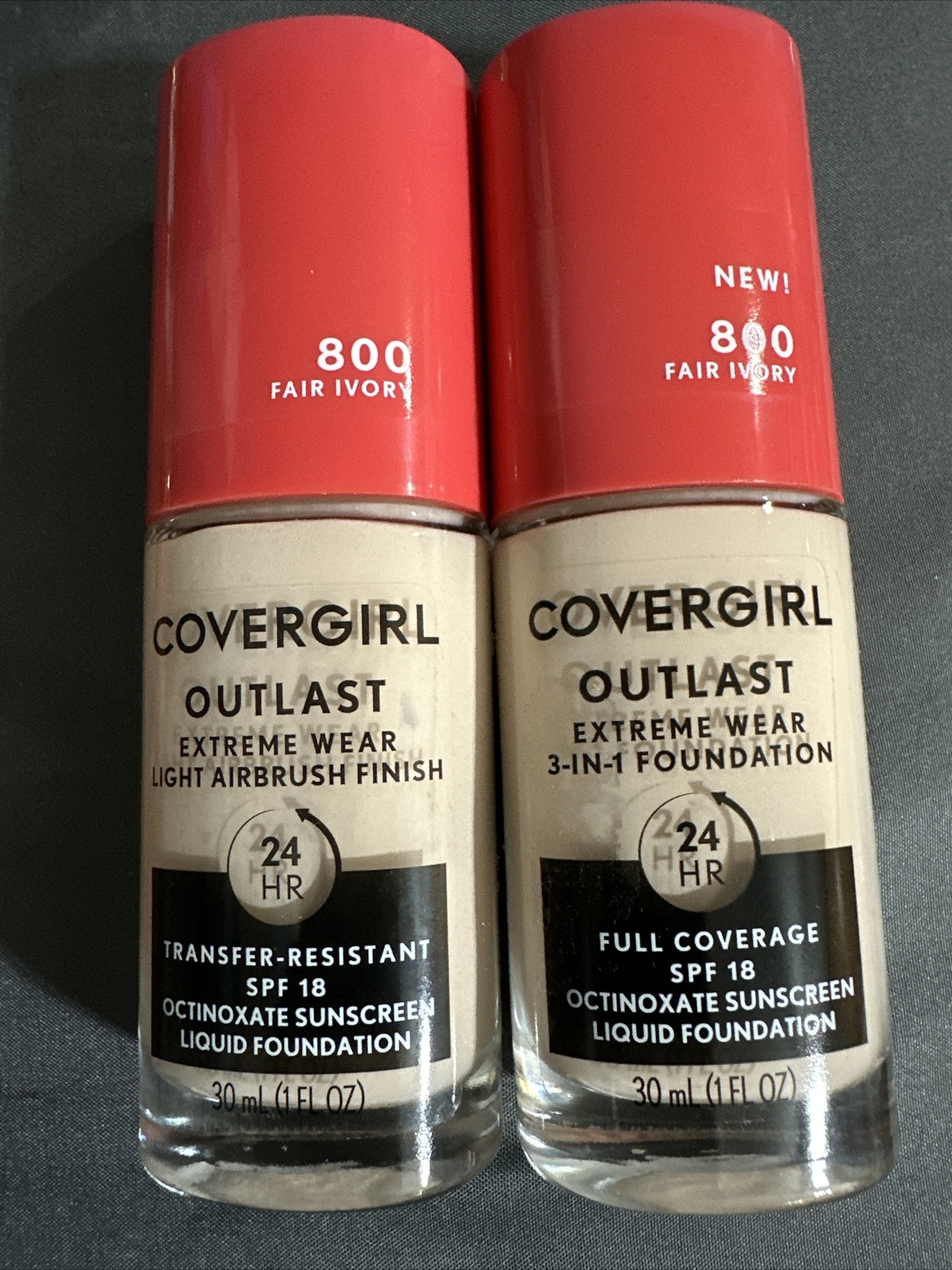 2 Outlast Extreme Wear 24Hr 3-in-1 Foundation SPF 18 – 800 Fair Ivory 1 oz