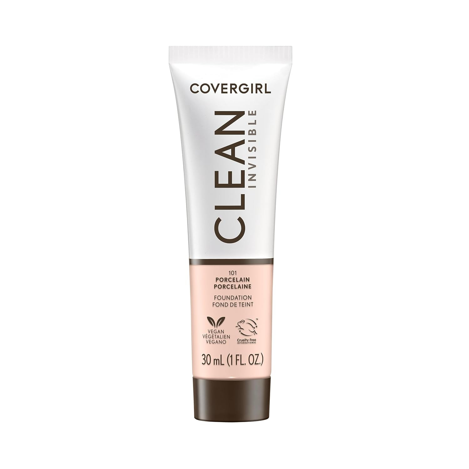 Clean Invisible Foundation Makeup, Dewy & Glowy Finish, Buildable Coverage, Skin