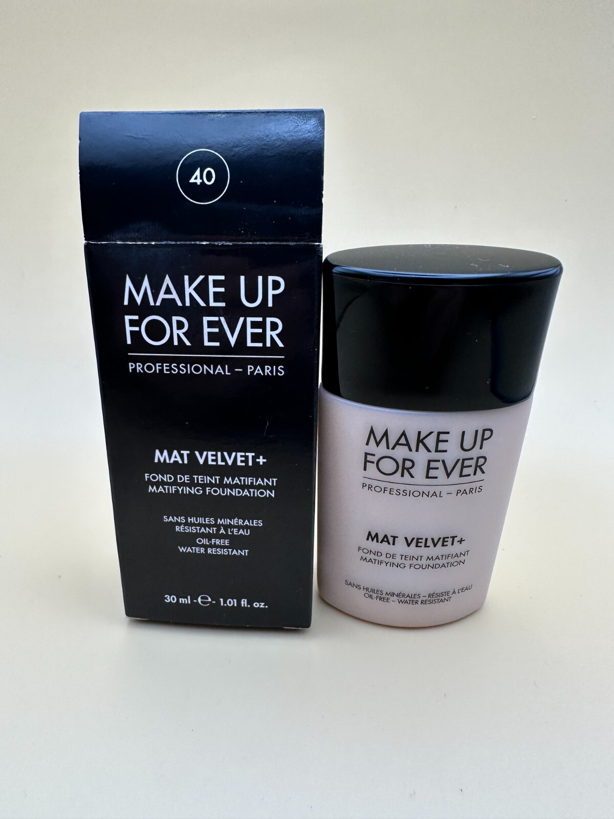 NEW MAKE UP FOR EVER Matte Velvet+ # 40 30ml Foundation discontinued