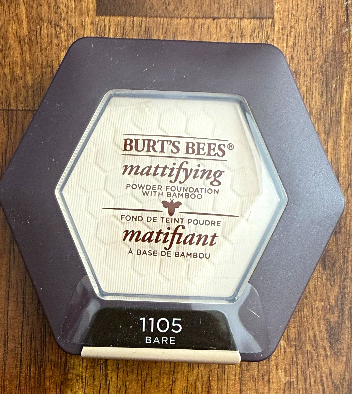 Burt’s Bees Mattifying Powder Foundation with Bamboo Color Bare #1105 0.3 oz