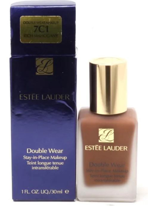 Estee Lauder Double Wear Stay-in-Place Makeup 1 FL. OZ. NEW 7C1 RICH MAHOGANY
