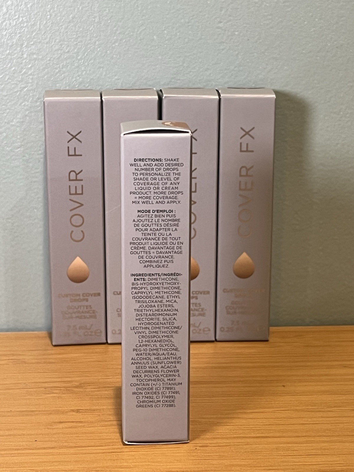 ✨Full Set✨ COVER FX Custom Cover Drops Liquid Foundation Matte 0.25 fl oz Lot 5