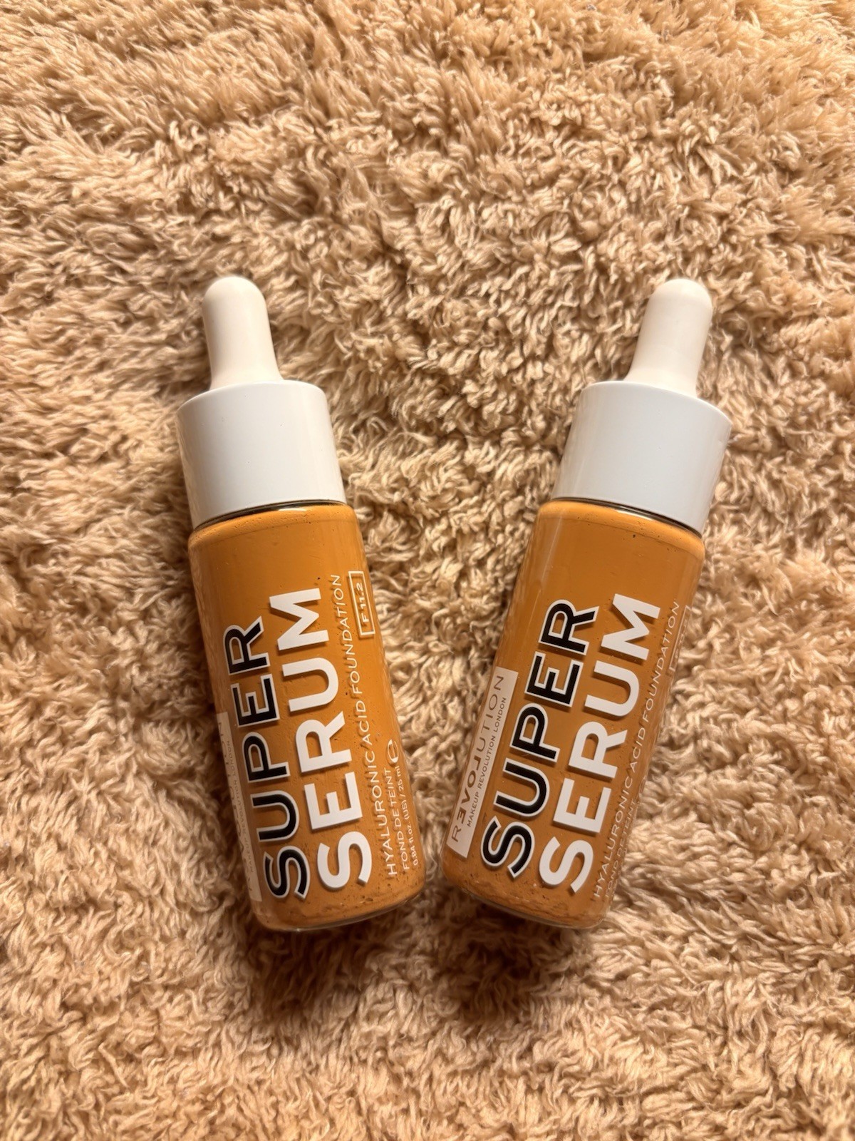 New Lot of 2 Revolution Super Serum Hyaluronic Acid Foundation F11.2