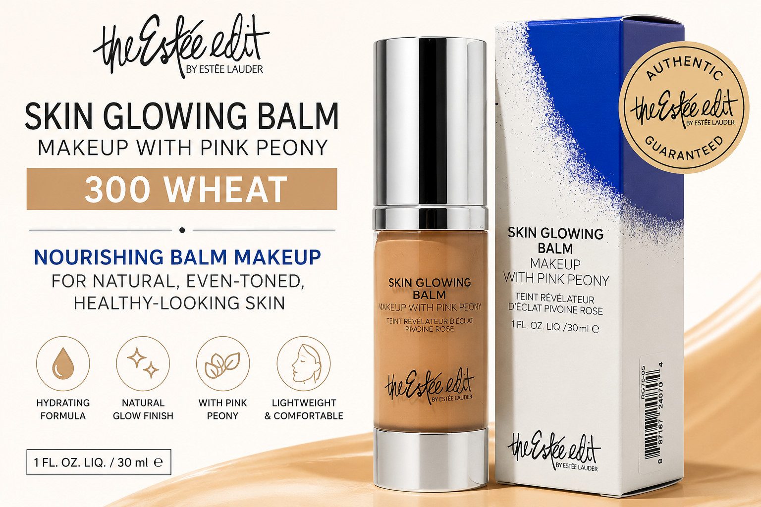 Estée Edit by Estée Lauder Skin Glowing Balm with Pink Peony 300 Wheat 1 oz