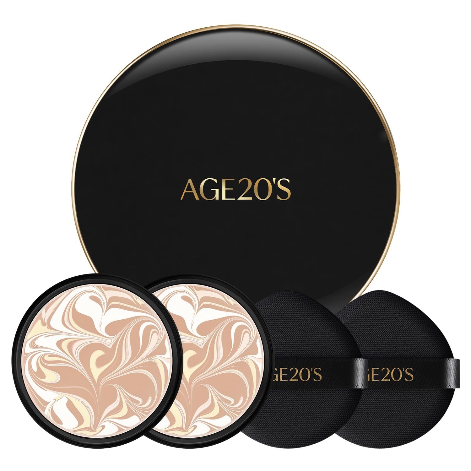 Natural Coverage Korean Foundation, SPF 50+ – 17N Ivory, 2x Pack for Radiance