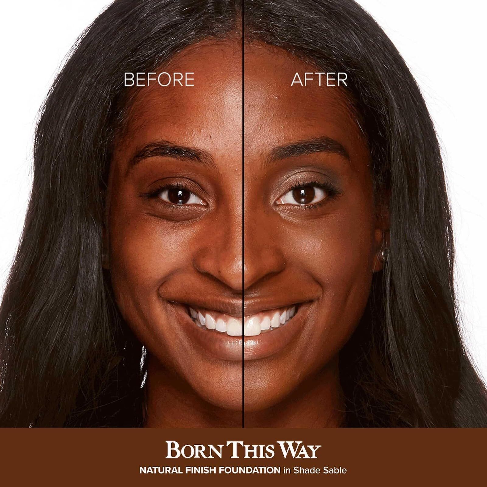 Too Faced Born This Way Natural Finish Longwear Liquid Foundation, Sable, 1.01