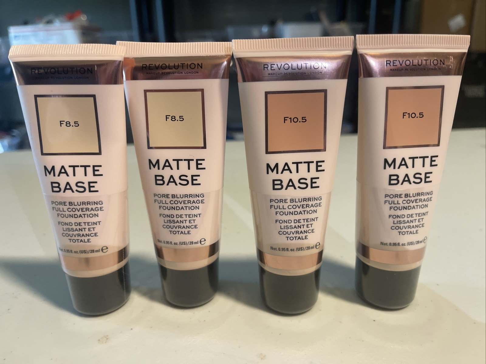 (2) Revolution Matte Base Pore Blurring Full Coverage Foundations YOU CHOOSE