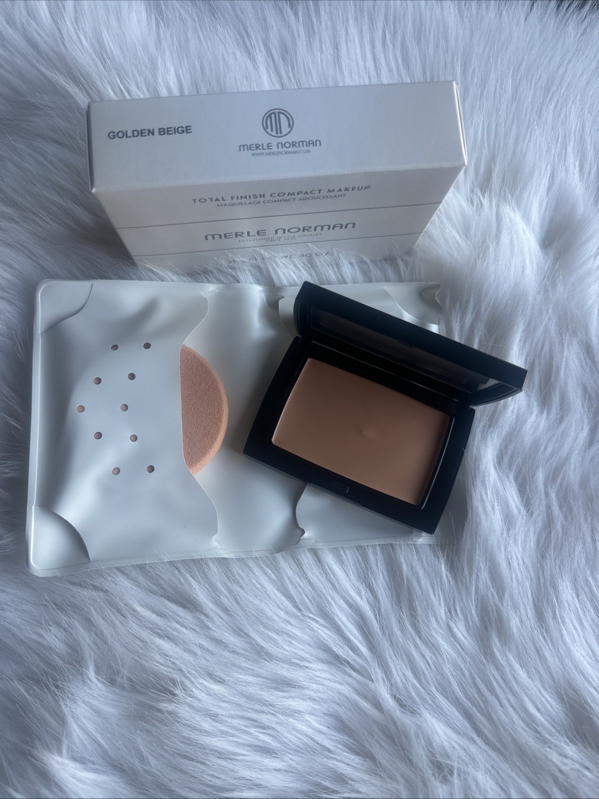Merle Norman Total Finish….  Shade is GOLDEN BEIGE….NEW