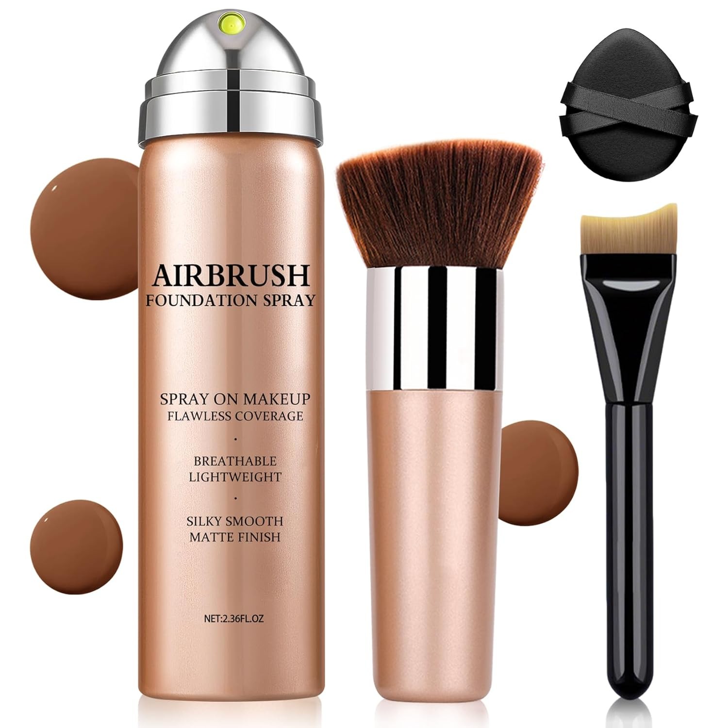Air Brush Makeup Foundation,Magic Minerals Airbrush Foundation Makeup,Silk Flawl