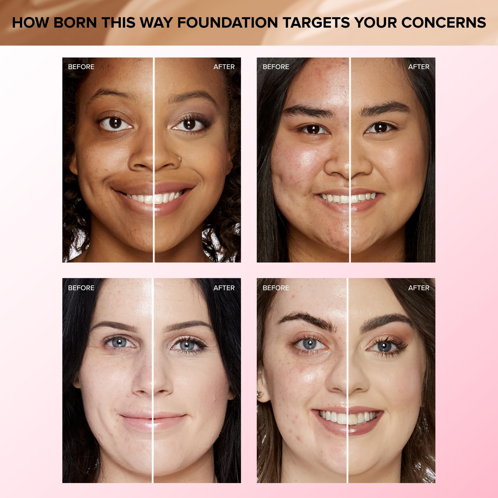 Too Faced Born This Way Natural Finish Longwear Liquid Foundation, Sable, 1.01