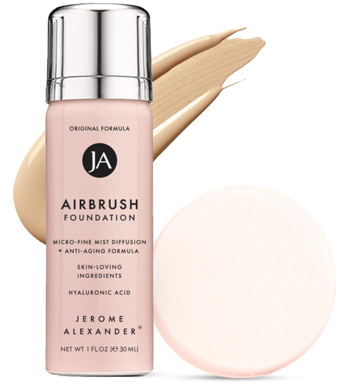 MagicMinerals AirBrush Foundation by Jerome 1 Fl Oz (30 ml), 04 Light Medium