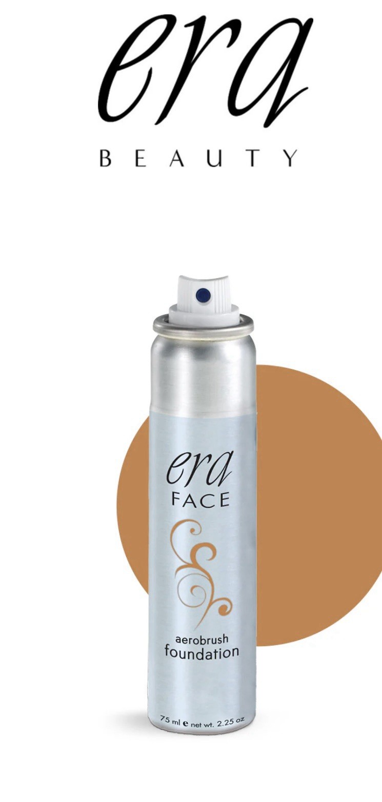 ERA Face Airbrush Spray On Aerosol Makeup Foundation In R8 Amber
