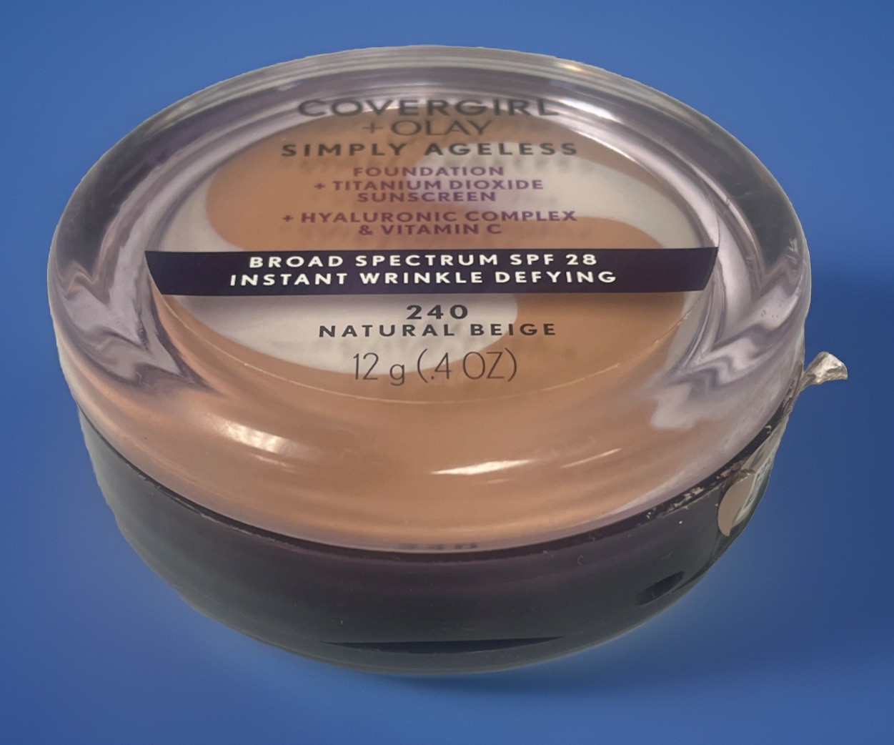 Covergirl + Olay Simply Ageless Foundation 240 Natural Beige SPF 28 Read!!!