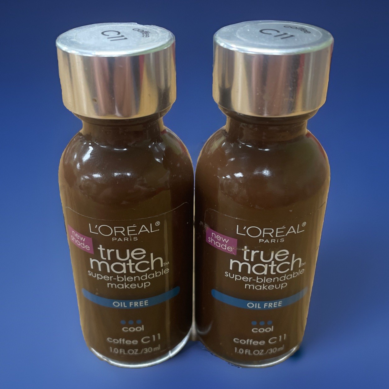 Loreal True Match Super Blendable Foundation C11 Coffee Cool 2 Bottles