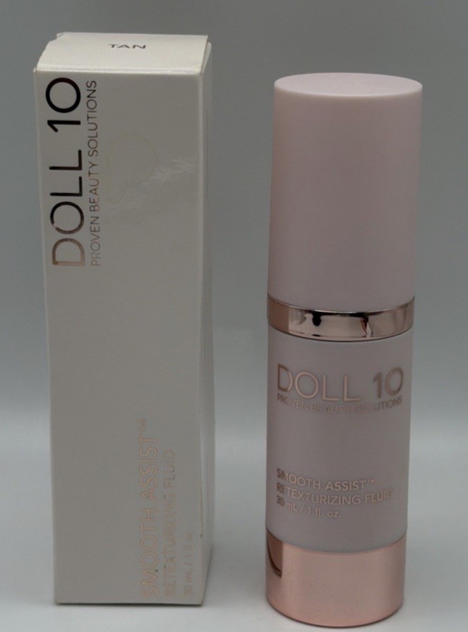 NIB Doll 10 Smooth Assist Retexturizing Fluid TAN 30-ml, 1.0 fl oz. New In Box