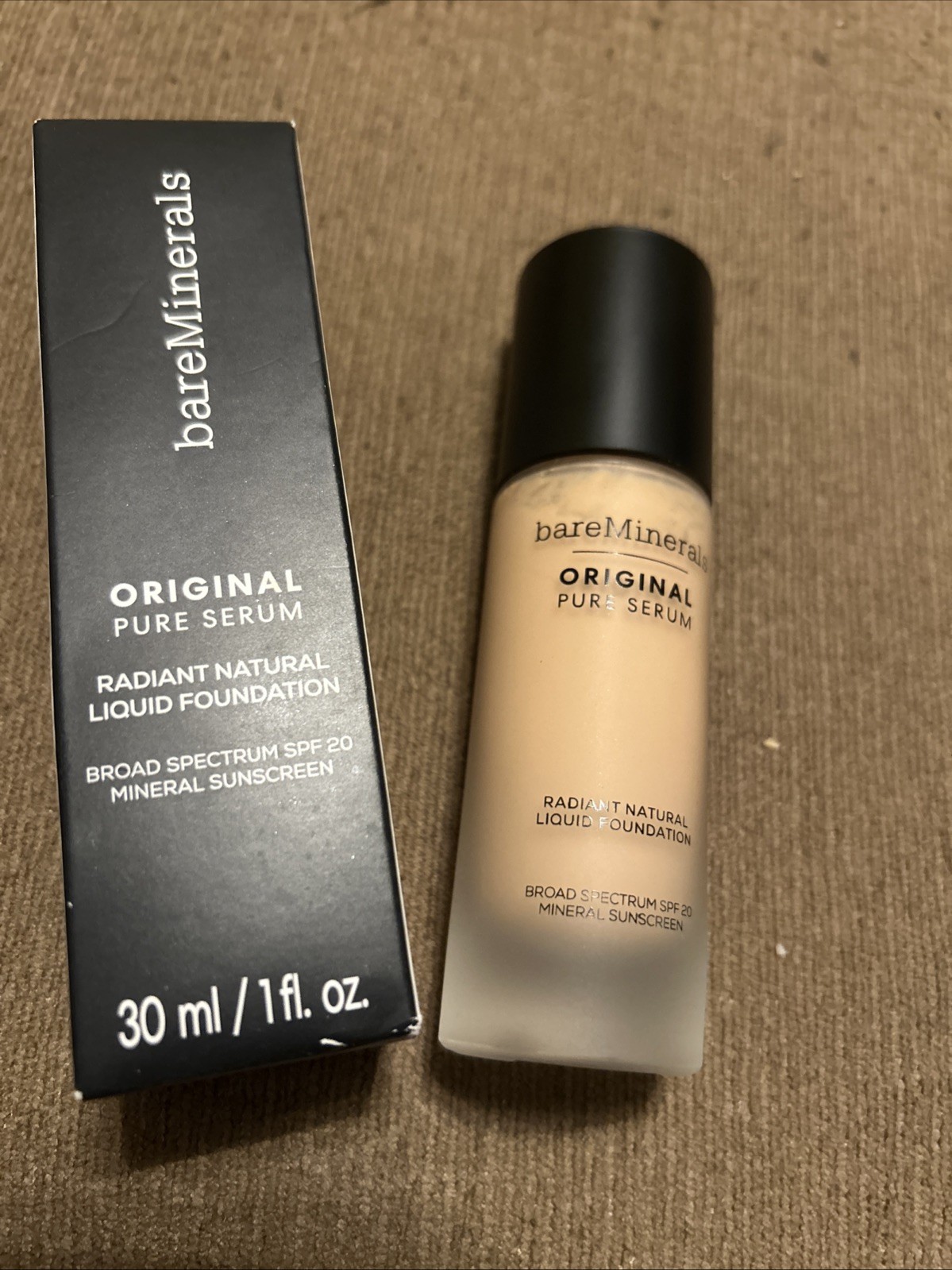 BareMinerals 0riginal Pure Serum Liquid Foundation SPF20 2 Light Cool 2.5 New