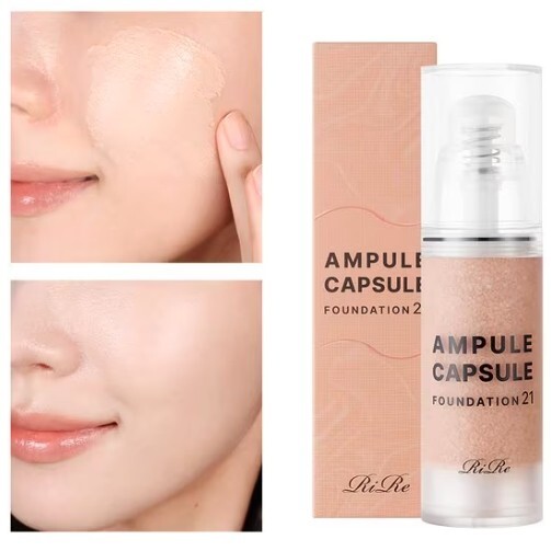 RIRE Ampoule Capsule Foundation 30ml #Natural Beige Moist Natural Cover Makeup
