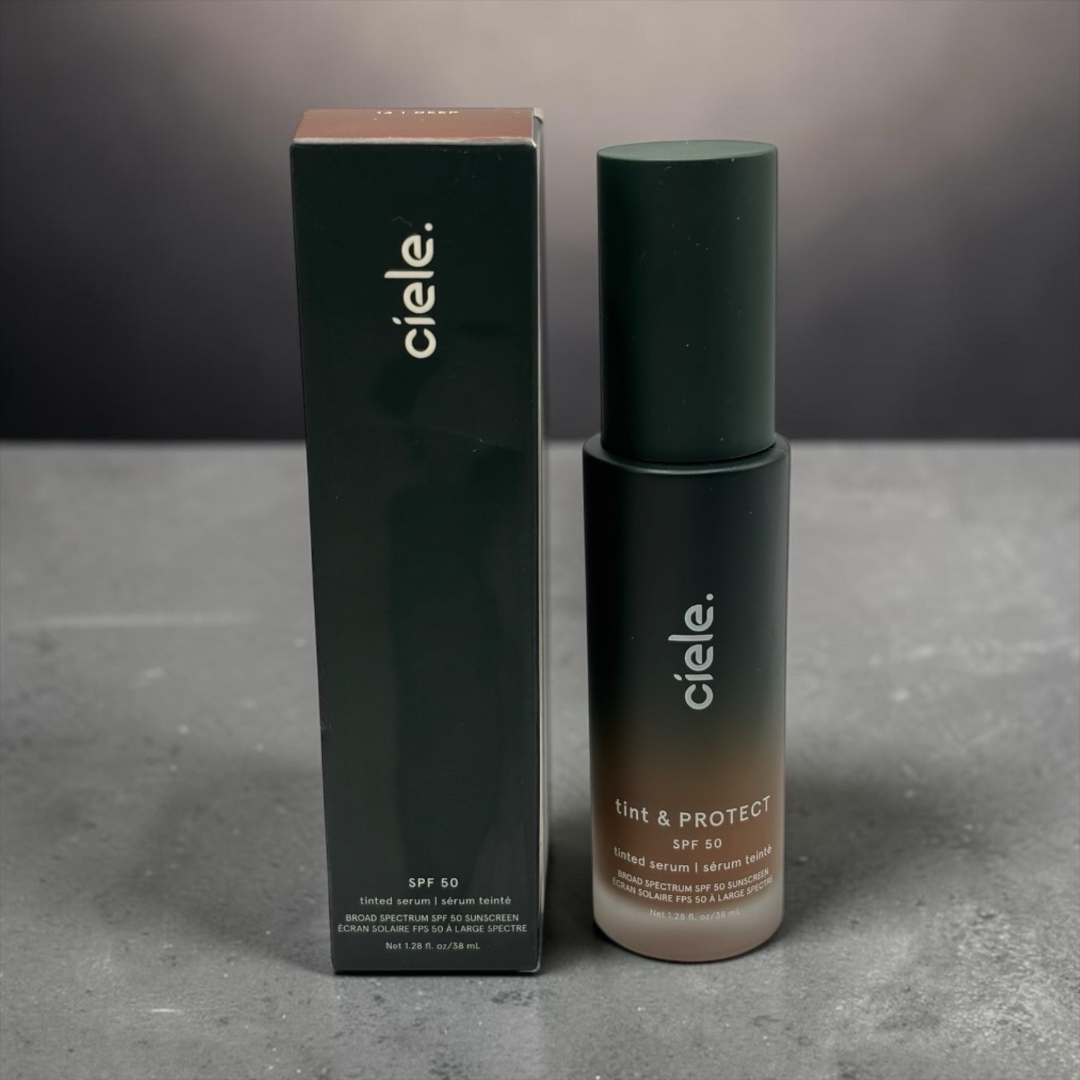 Ciele Tint & Protect Tinted Serum Foundation with SPF 50 shade, 13 Deep 1.28 oz