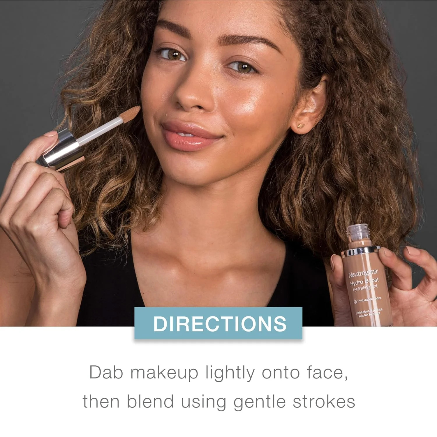 Neutrogena Hydro Boost Hydrating Tint Foundation Makeup for Dry Skin, with Hyalu