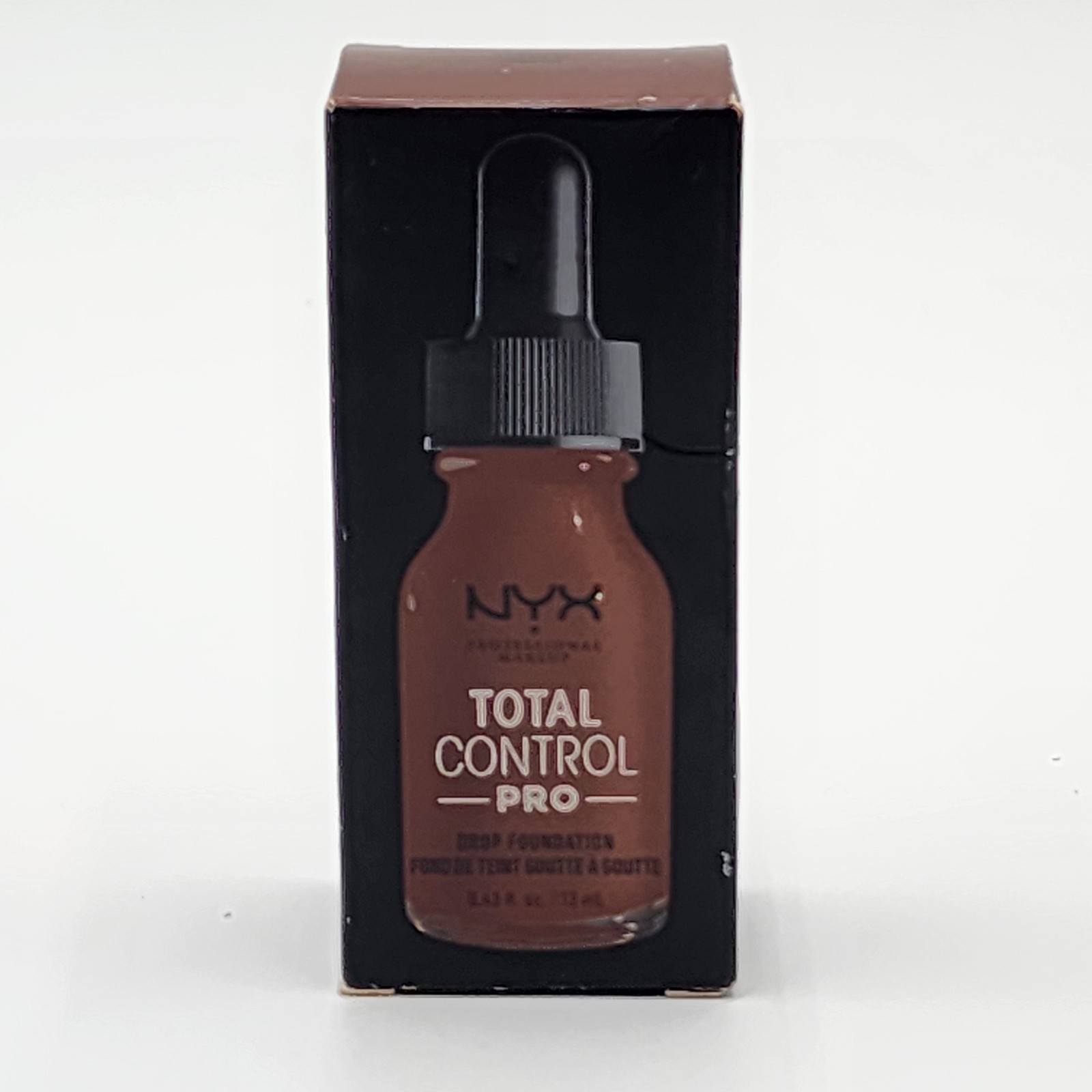 NYX Total Control Pro Drop Foundation Mocha TCPDF19 Demi Matte Finish New in Box