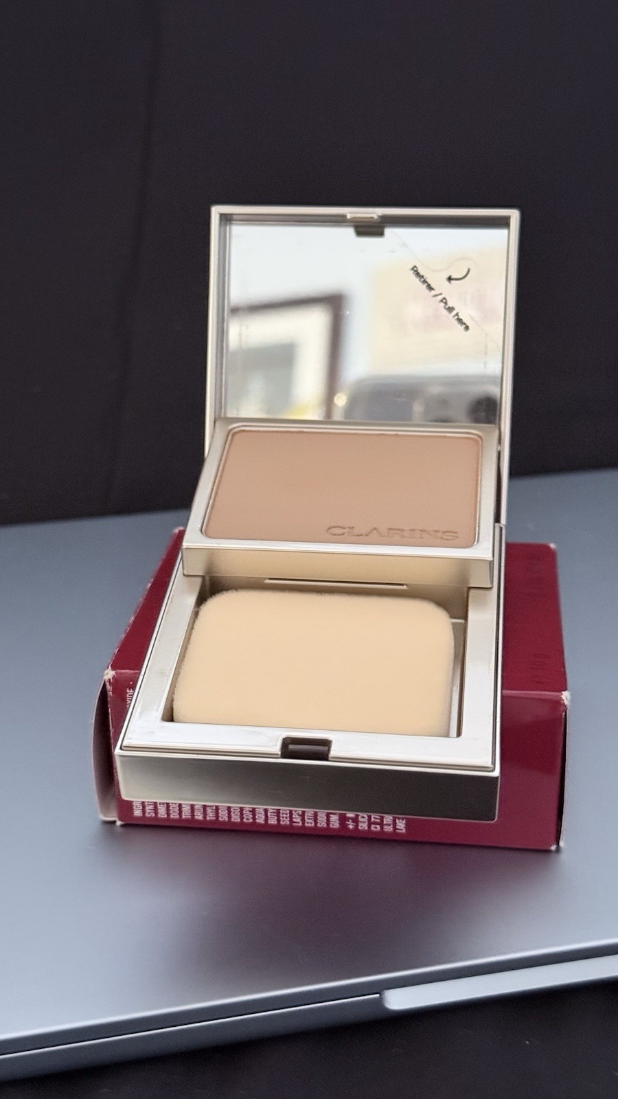Clarins Everlasting Compact Long Wearing Comfort Foundation 116.5 Coffee NIB