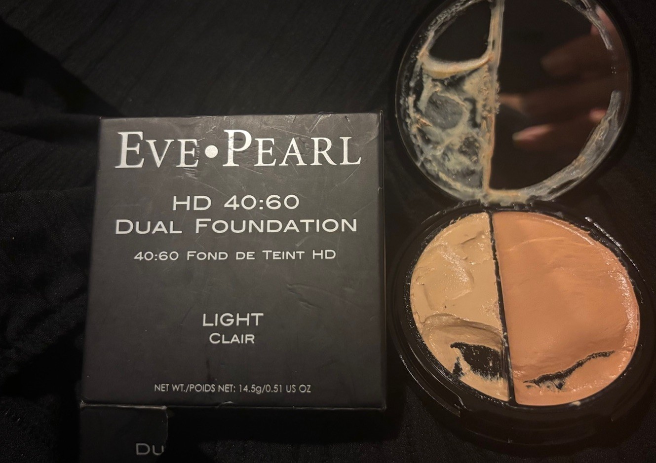 Eve Pearl 40:60 Dual Foundation LIGHT 0.51oz NEW BUT DANAGRD