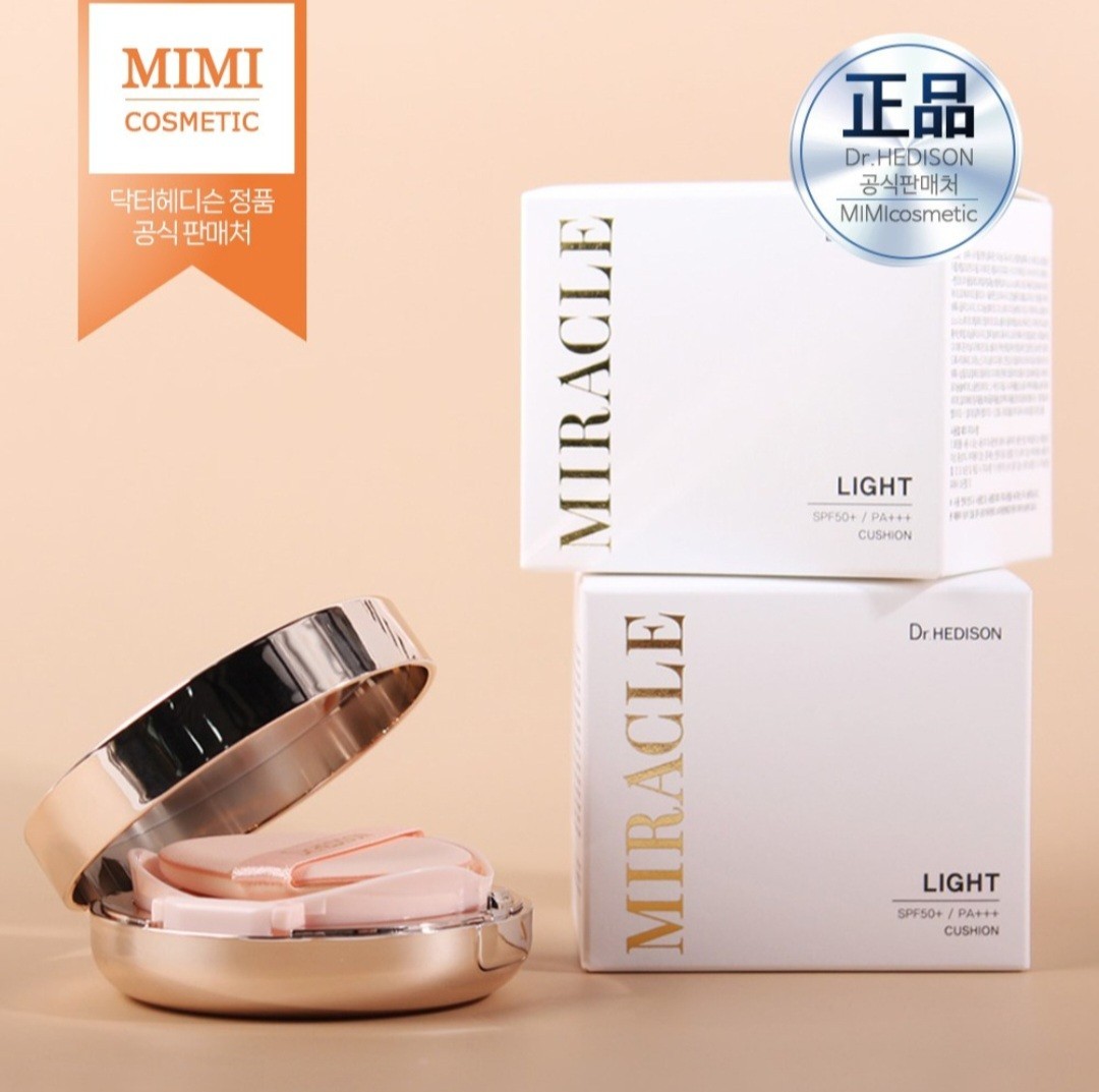 Dr. Hedison Miracle Cushion foundation 15g + 15g(refill) Light, K beauty