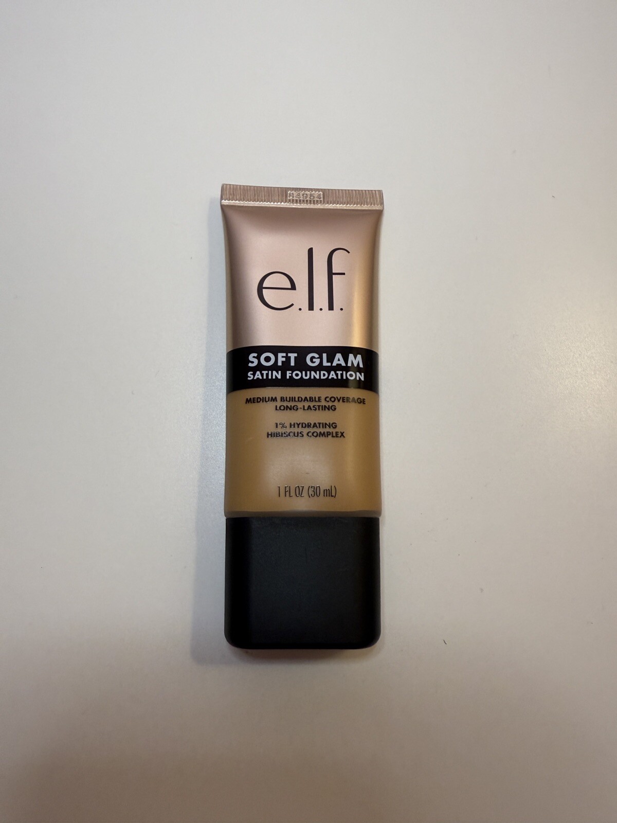 Elf Soft Glam Satin Foundation 41 Tan Neutral Medium Buildable Coverage 1oz 30ml
