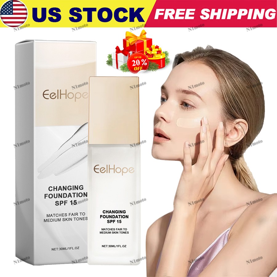 Color Changing Foundation for Aging Skin,Tone Suitable for All Skin Types ~NEW 2