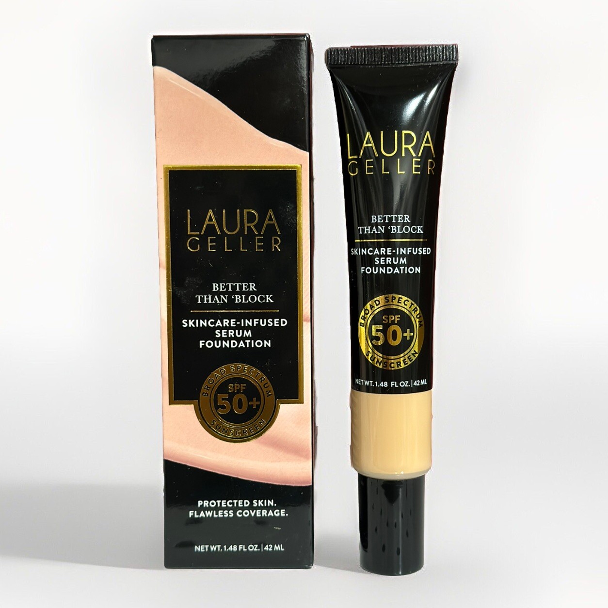 Laura Geller Better Than Block Skincare-infused Serum Foundation MEDIUM 1.48 oz