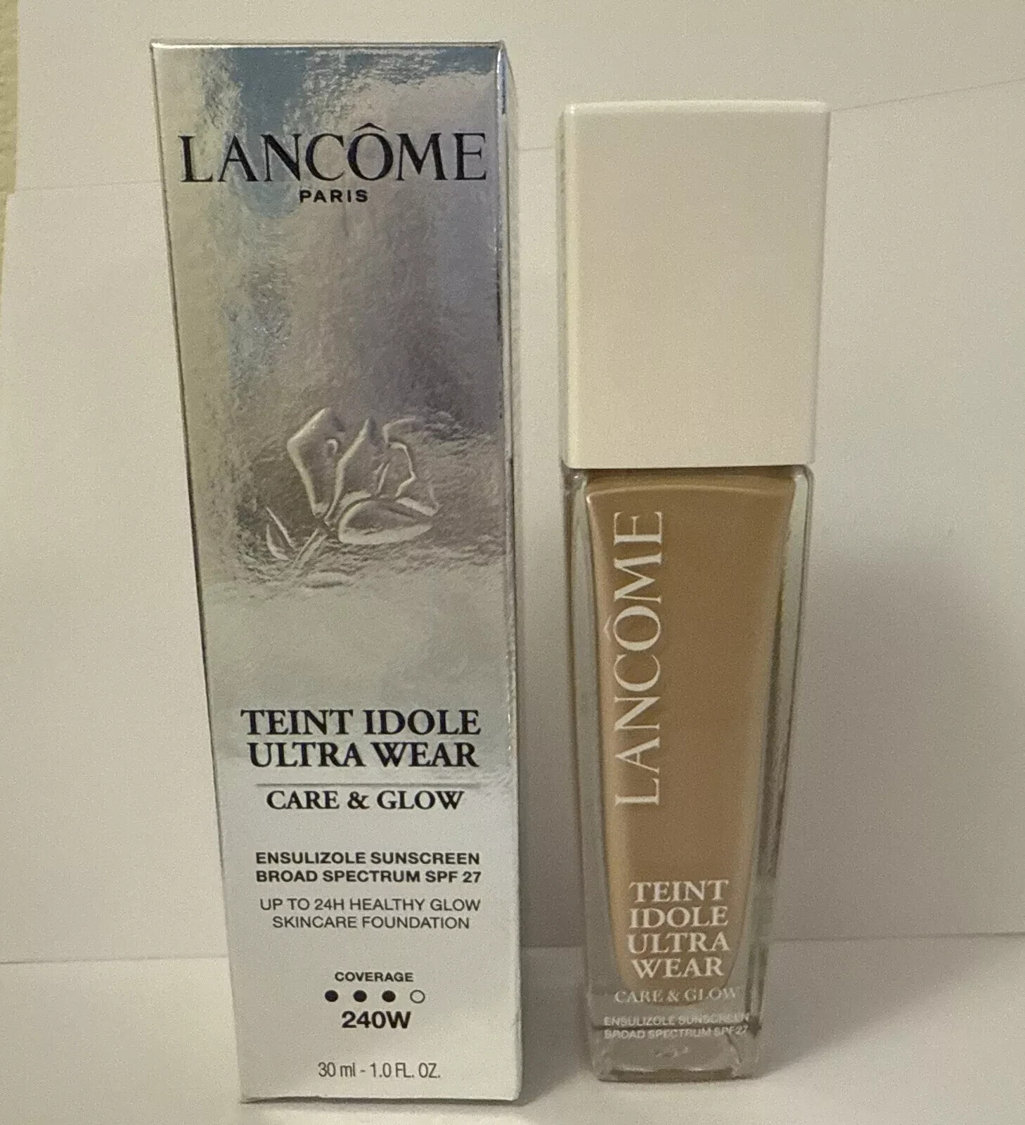 Lancome Teint Idole Ultra Wear Care & Glow Foundation ~ 240W ~ SPF 27 ~ EXP2026+