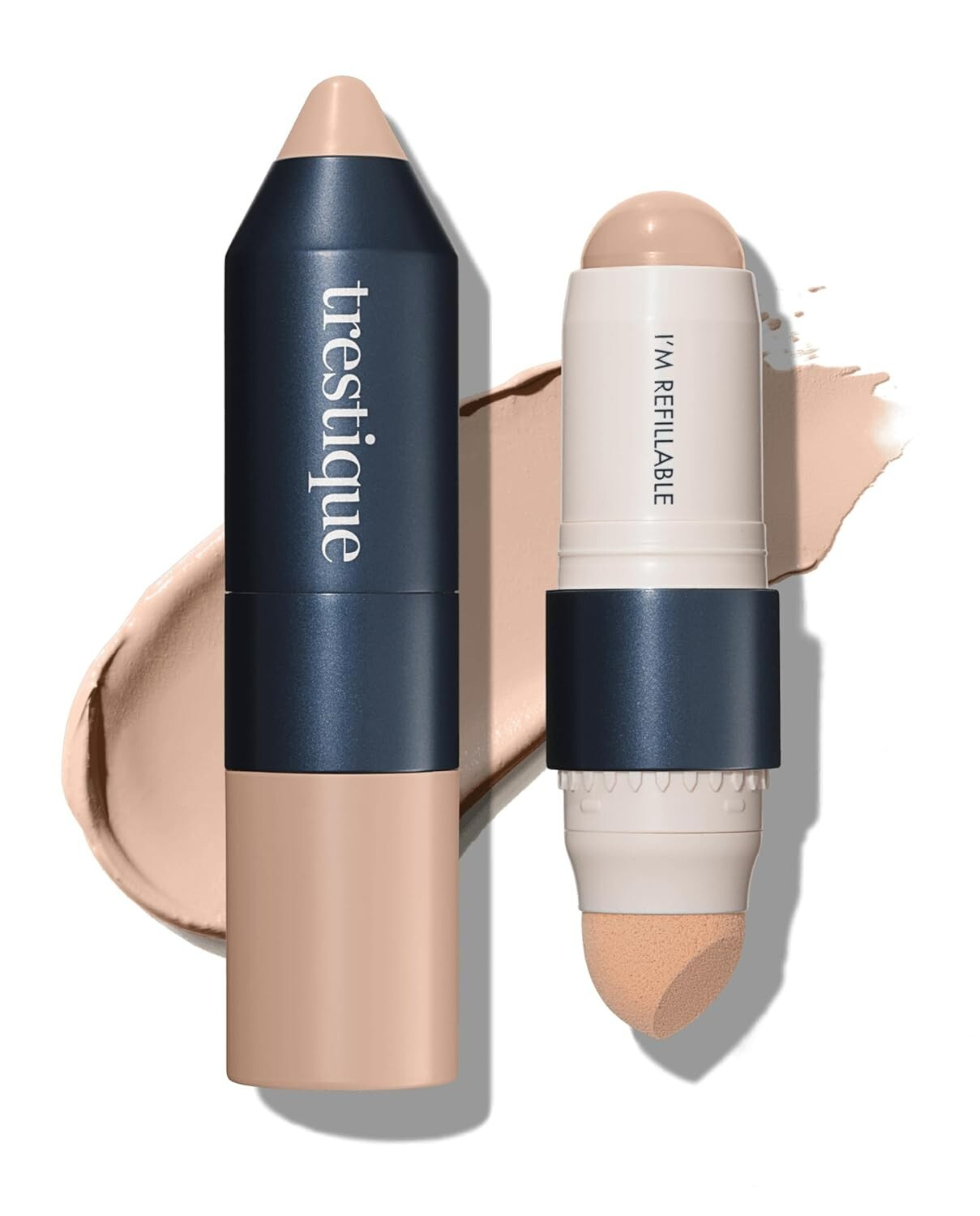 TRESTIQUE Refillable Foundation Stick with Built-In Sponge 6.1g Polynesian Ivory
