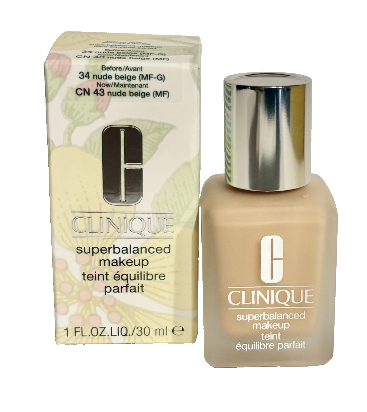 Clinique Superbalanced Makeup – 34 Nude Beige /C 43 Nude Beige (MF) 1.0 oz NIB