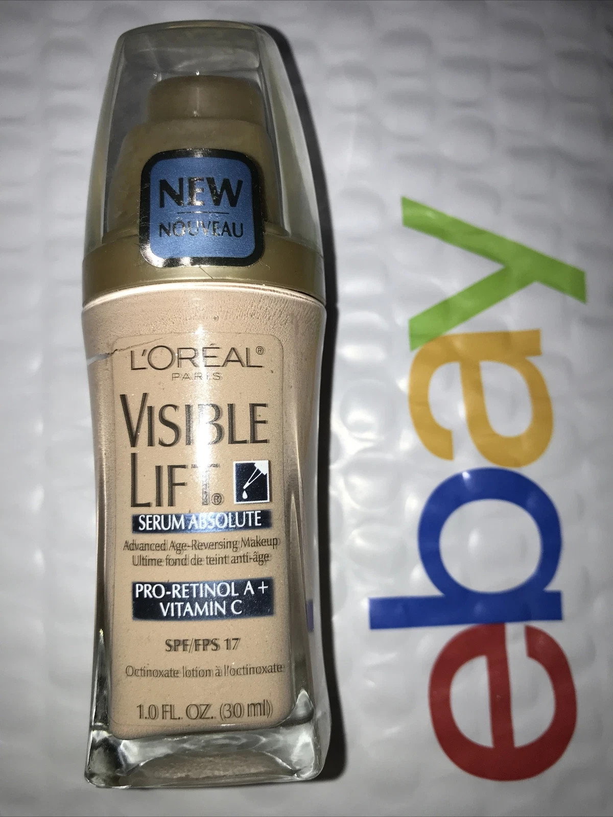 DISCONTINUED LOREAL 2-PACK Visible Lift Serum Absolute Makeup 145 CLASSIC IVORY