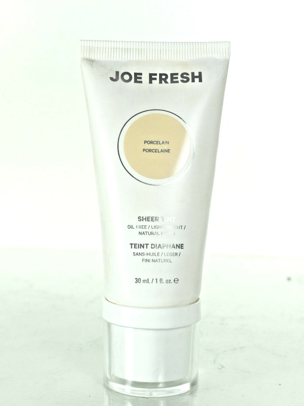 JOE FRESH SHEER TINT NATURAL FINISH/OIL FREE 1 OZ IN PORCELAIN