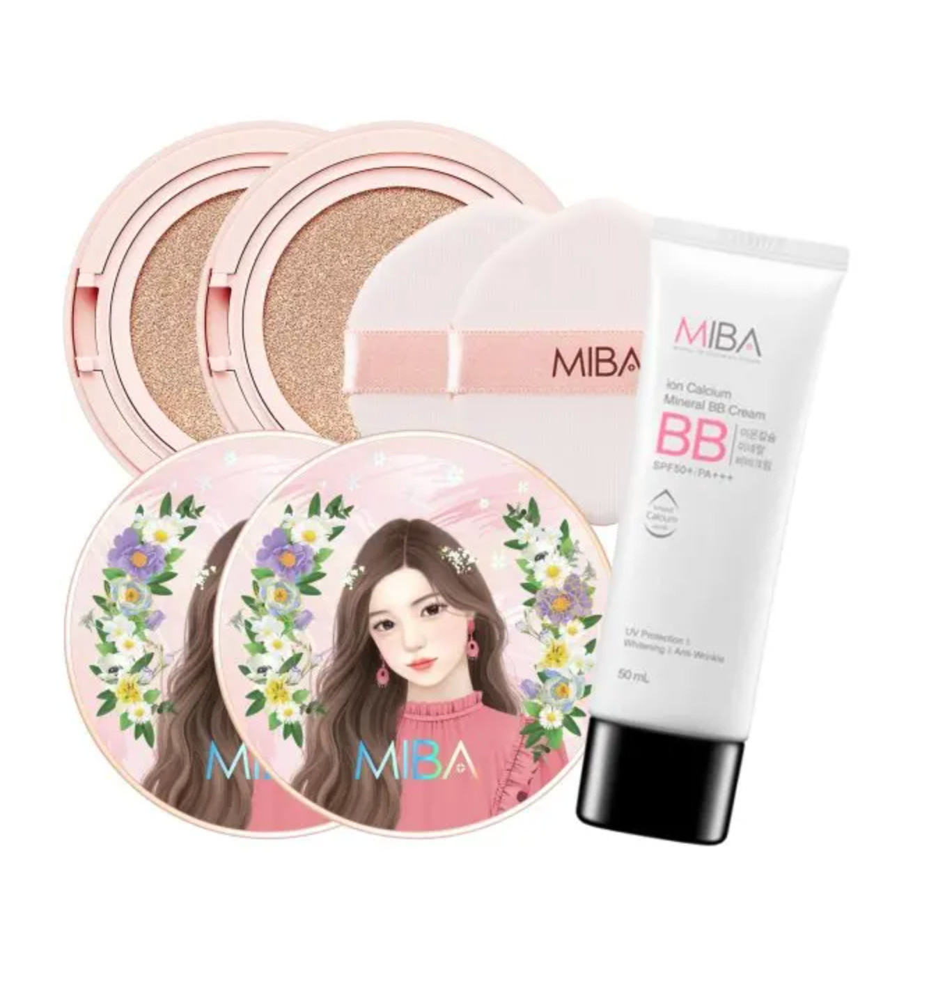 MIBA Ion Calcium Foundation Double Cushion RX 25 g #21 Light Skin Sale!!
