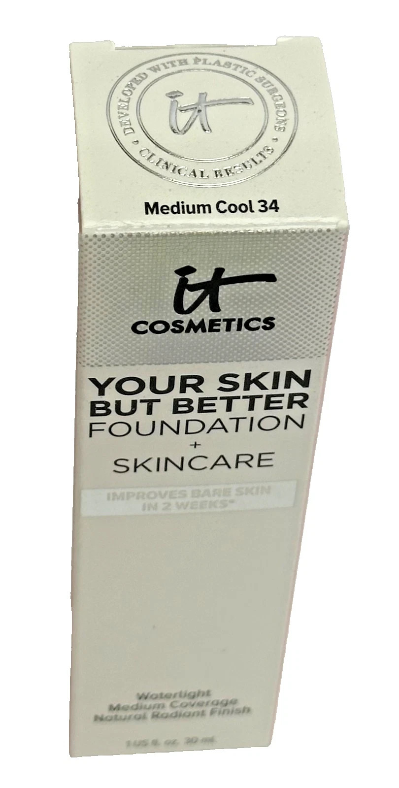 IT COSMETICS Your Skin But Better Foundation + Skincare Medium Cool 34 1 OZ