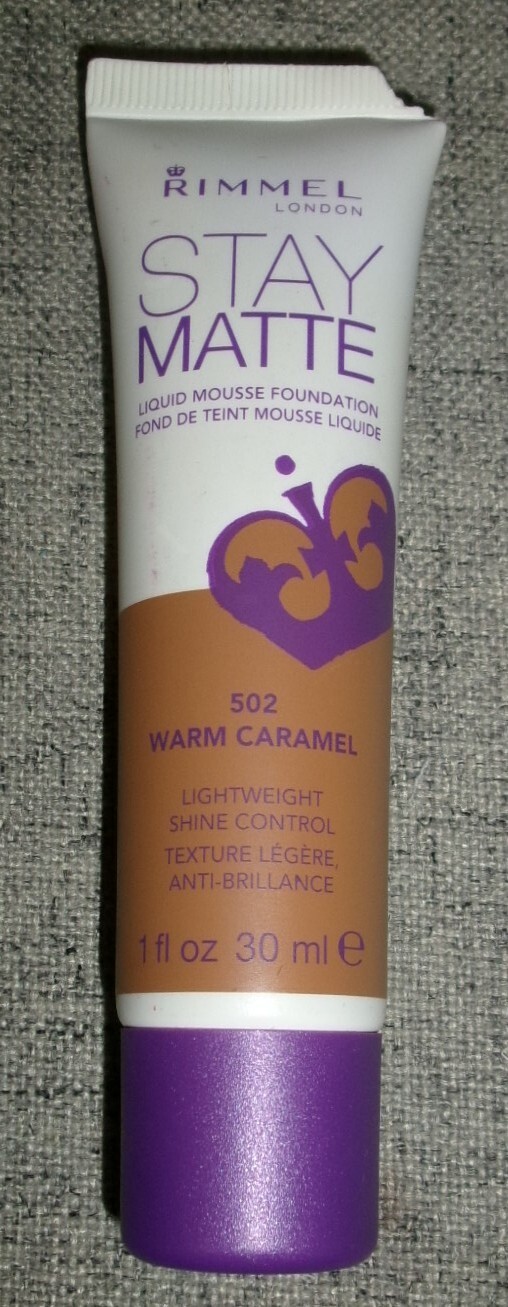 Rimmel London Stay Matte Mousse Foundation – 502 Warm Carame1 fl. oz./30 ml. NEW