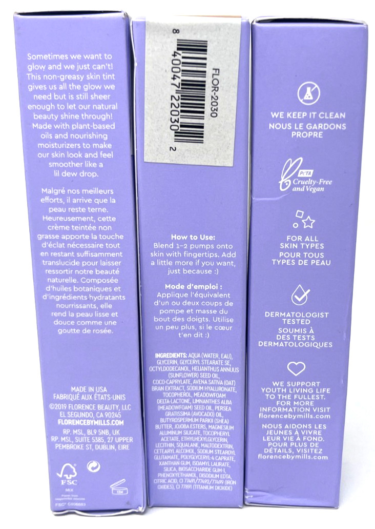 (3) Florence By Mills Like A Light Skin Tint Sealed 1 fl oz M090