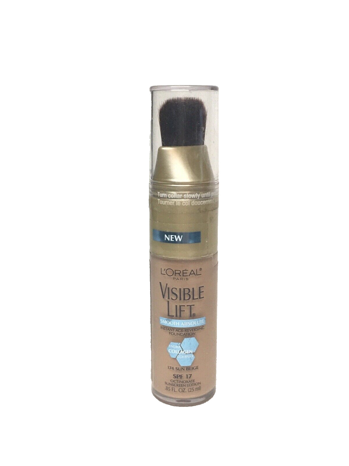 LOREAL Visible Lift Smooth Absolute FOUNDATION ~ SUN BEIGE #174 ~ NEW