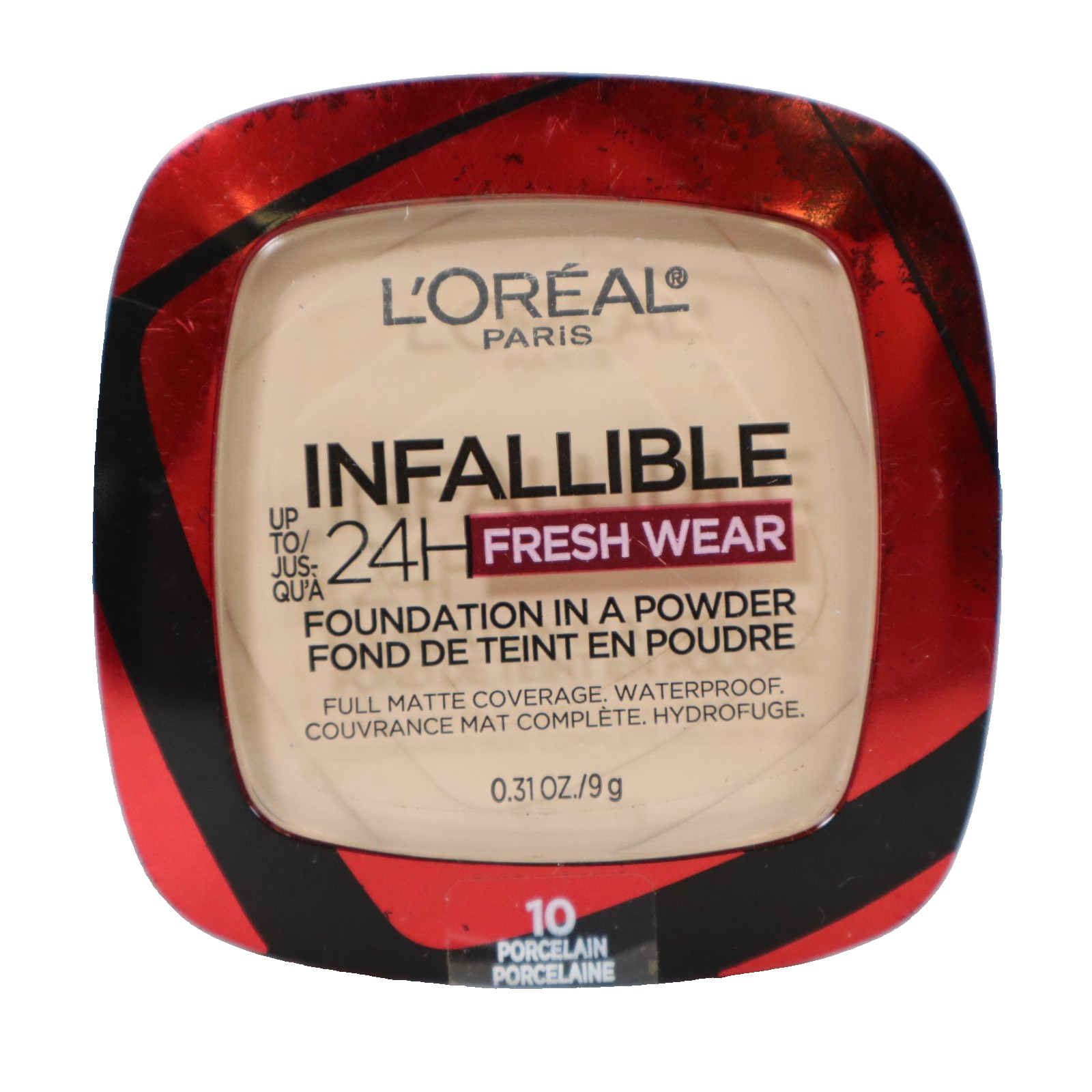 L’Oreal Paris Infallible 24H Fresh Wear Foundation in a Powder #10 Porcelain