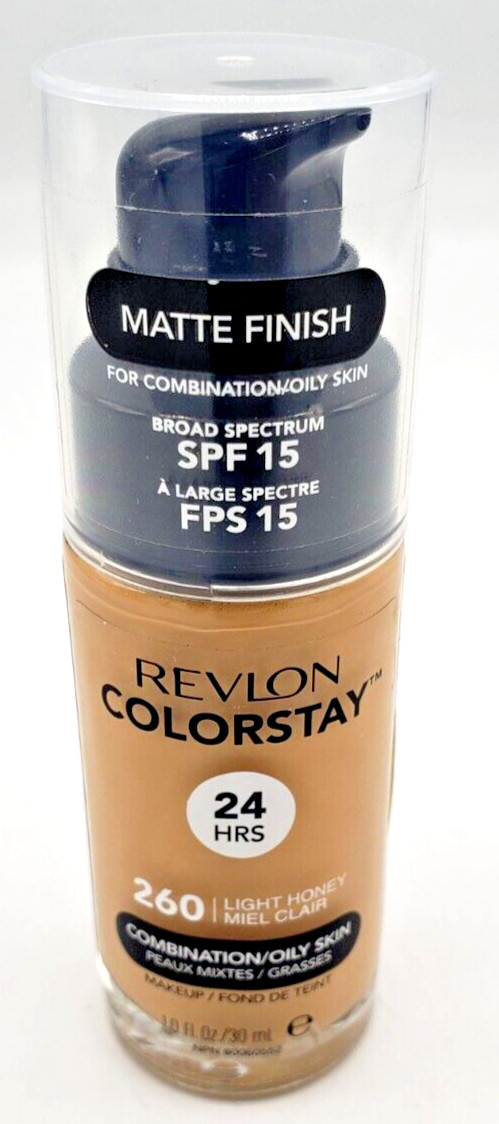 NEW Revlon Colorstay Makeup Foundation Combination/Oily Skin- 260 LIGHT HONEY