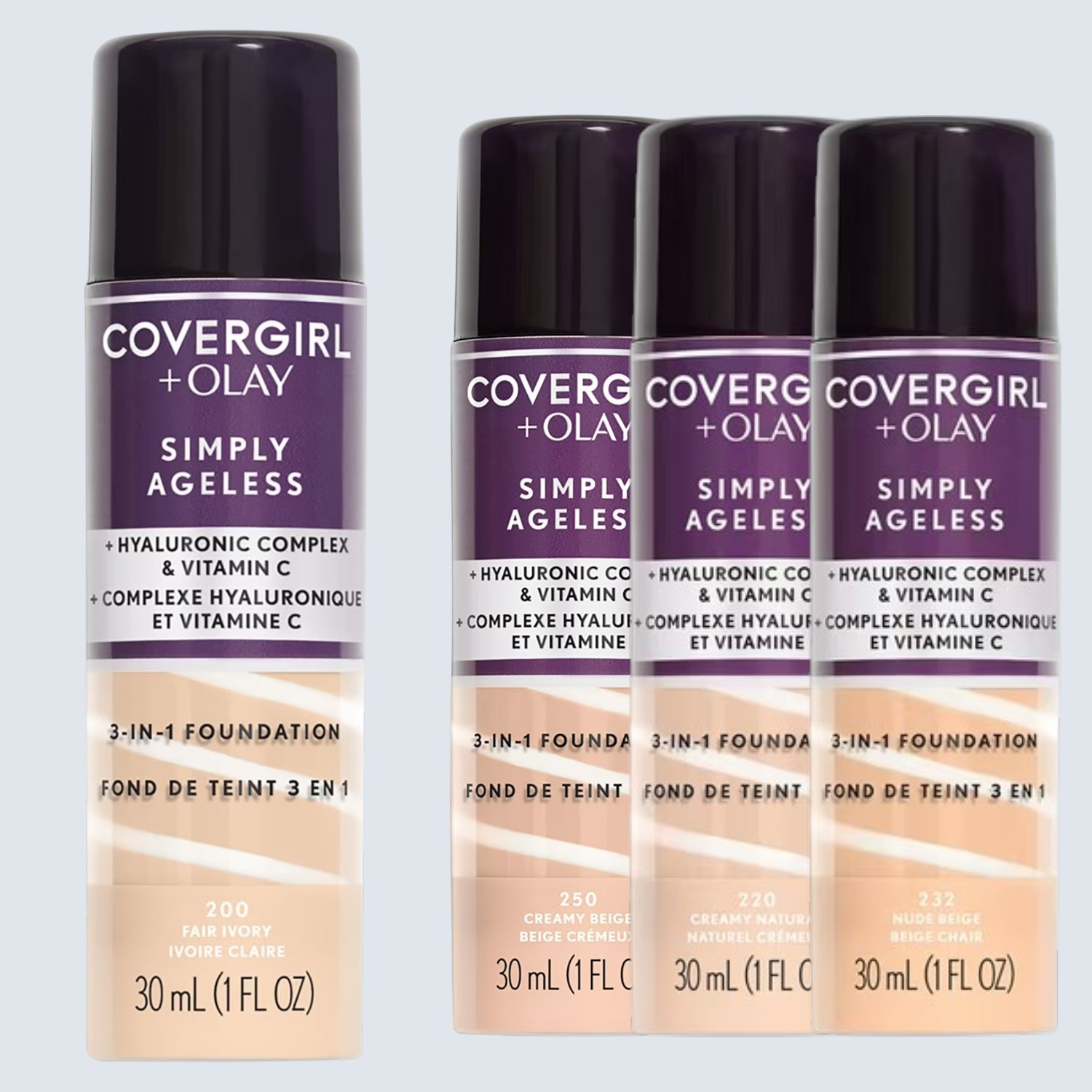 CoverGirl + Olay Simply Ageless 3-in-1 Liquid Foundation 1oz Choose Shade-NEW!!!